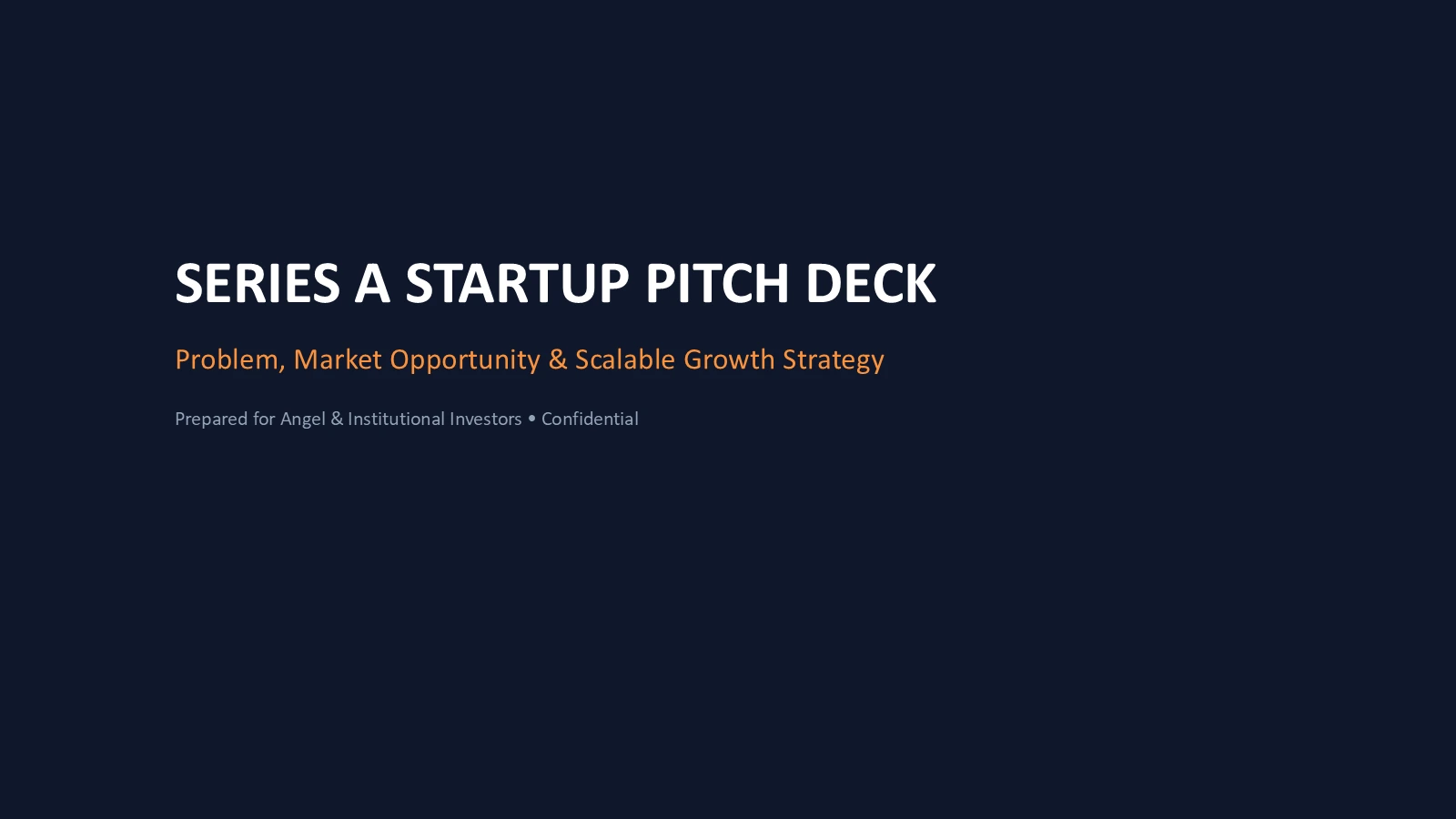 Startup Pitch Deck Template PowerPoint (.pptx) Page 1 Preview